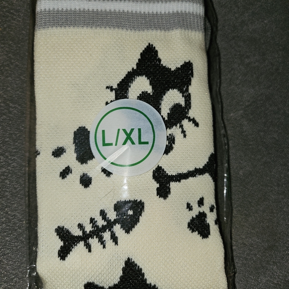 Kitty knee high socks